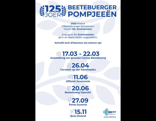 125 Joer Beetbuerger Pompjee&euml;n