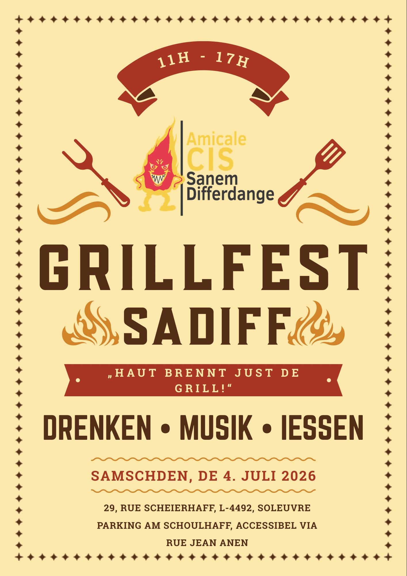 Grillfest am SADIFF