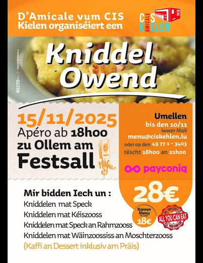 Kniddelowend am CIS Kielen