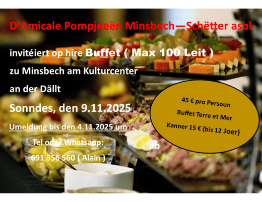 Buffet zu Minsbesch am Kulturzenter